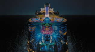 Symphony of the Seas Lights at Night