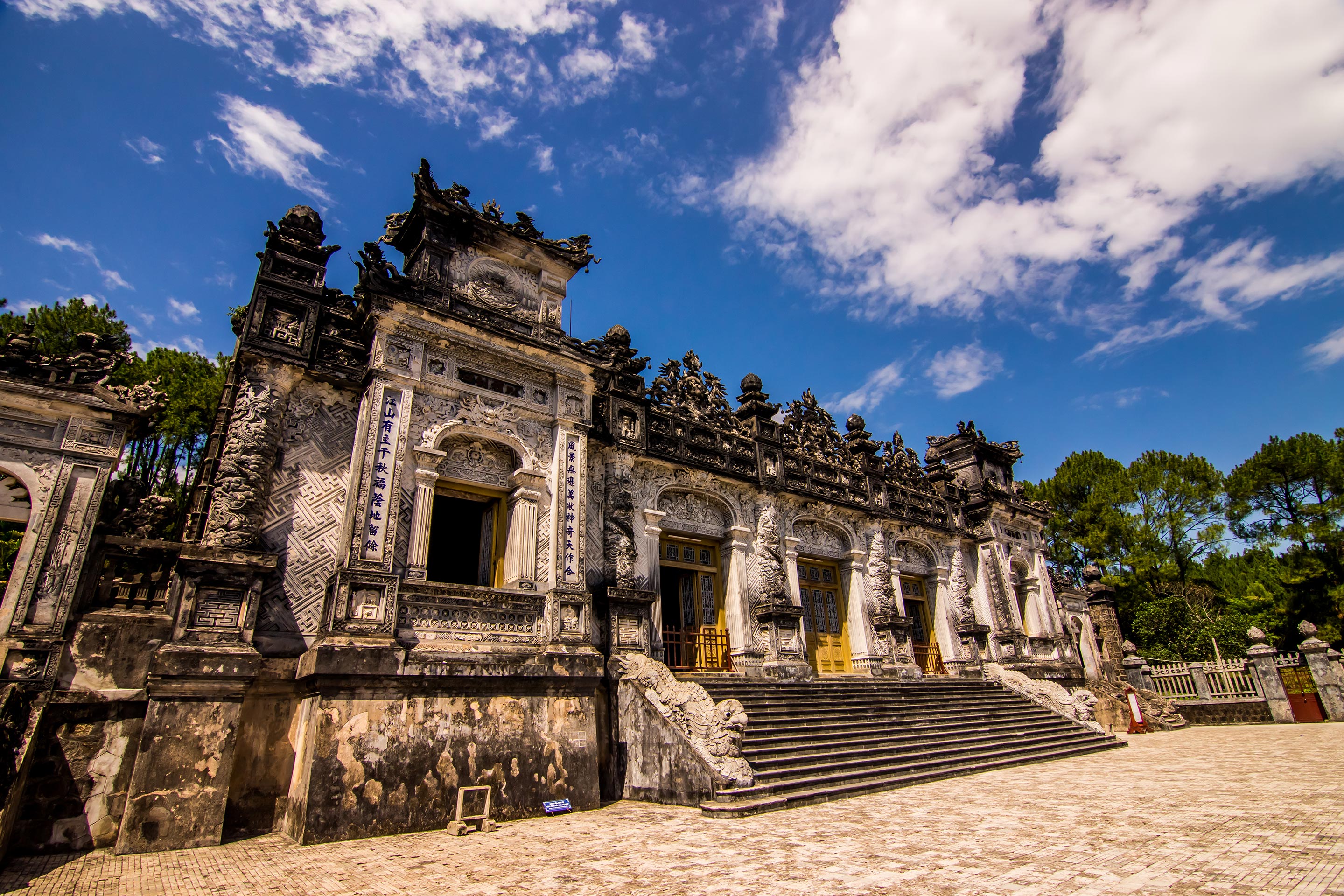 An old historical building in Chan May, Vietnam
