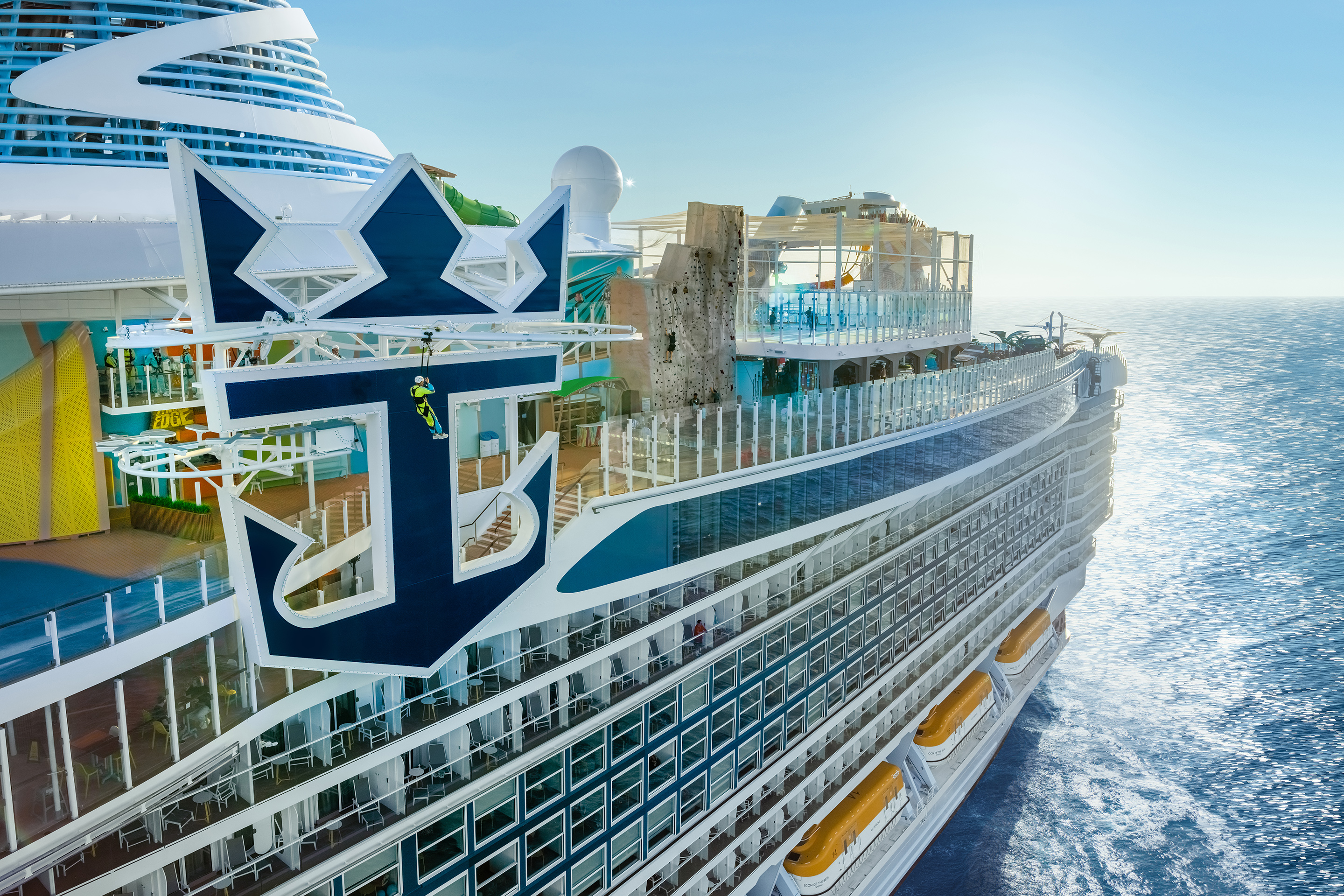 Ausschnitt des Crown's Edge auf der Icon of the Seas