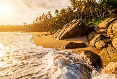 Waves Crashing on beach